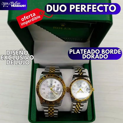 ROLEX PAREJA CON CAJA DE LUJO CONTRAMARCADA 💎✨ + ENVIO GRATIS Y PAGO CONTRAENTREGA