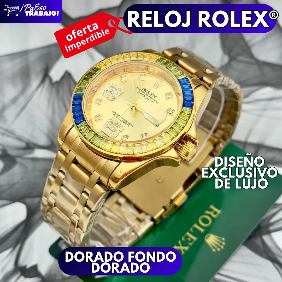 RELOJ ROLEX PIEDRAS RJ2 💎✨ + ENVIO GRATIS Y PAGO CONTRAENTREGA