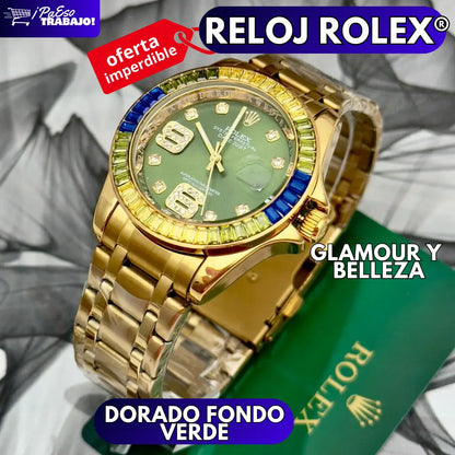 RELOJ ROLEX PIEDRAS RJ2 💎✨ + ENVIO GRATIS Y PAGO CONTRAENTREGA