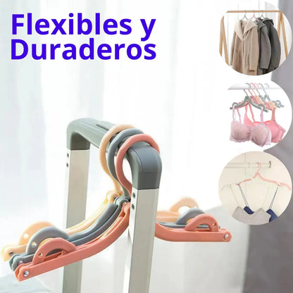 FlexiHangers® x8 UNIDADES - Ganchos para viajes