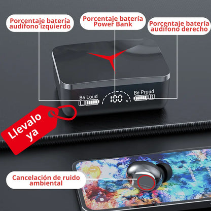 Audifonos M90 PRO®️ Audifonos + Power Bank